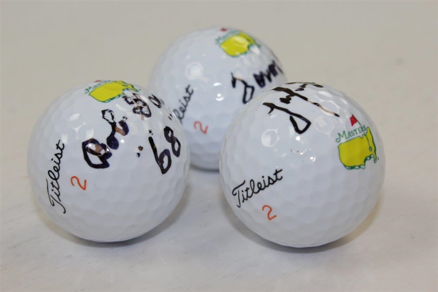 Bob Goalby, Tommy Aaron, & Trevor Immelman Signed Masters Logo Golf Balls JSA ALOA