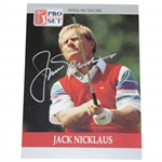 Jack Nicklaus Signed Pro-Set Senior PGA Tour Golf Card JSA ALOA