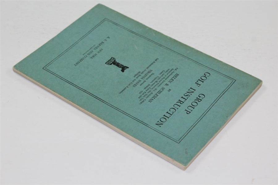 Bobby Jones Featured in 1934 'Group Golf Instruction' Booklet by Helen B. Schleman
