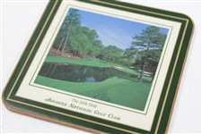 Complete Set of Five (5) Augusta National Golf Club Square Drink Coasters - Holes 2, 6, 12, 15, & 16