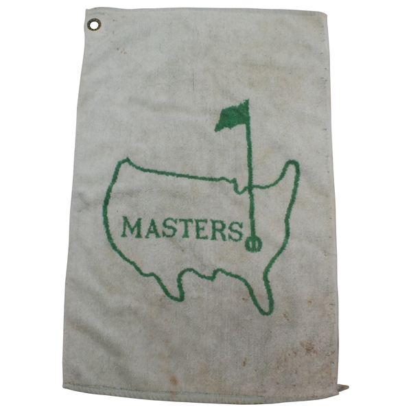 Vintage 1960's Masters Tournament Double-Sided Bag Towel Made by Martex - Unique