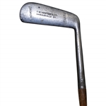 Vintage T.W. Minton & Co. Chromium Putter with Hickory Thumb Groove Huntly Grip & Bend