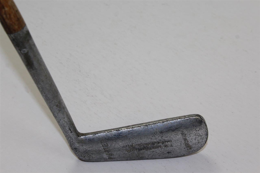 Vintage T.W. Minton & Co. Chromium Putter with Hickory Thumb Groove 'Huntly' Grip & Bend