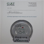 Jack Nicklaus Signed Masters Pewter Putting Cup with Years Won Notation JSA ALOA