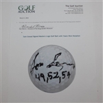 Sam Snead Signed Masters Logo Golf Ball with Years Won Notation JSA ALOA