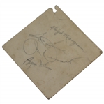 Demaret, Snead, Nelson, & Mangrum Signed 1949 Ryder Cup 2nd Day Ticket JSA FULL #BB50944