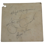 Demaret, Snead, Nelson, & Mangrum Signed 1949 Ryder Cup 2nd Day Ticket JSA FULL #BB50944