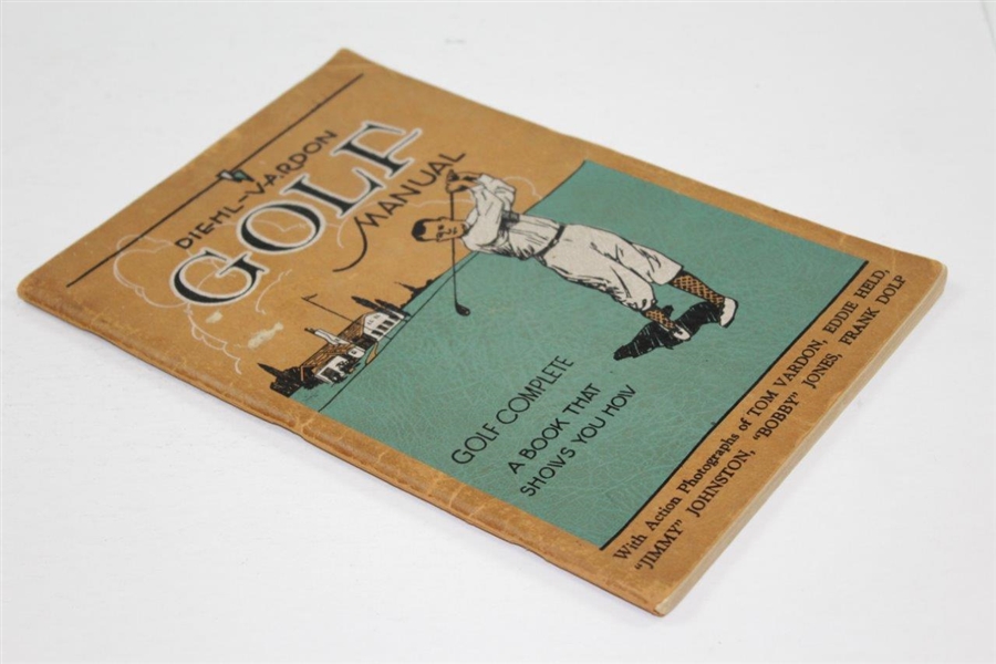1929 Diehl-Vardon Golf Manual Manuel with Bobby Jones, Frank Dolp, & others Action Photographs