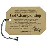 1954  Bing Crosby Pro Am Championship at Pebble/Monterey/Cypress Ticket #3027