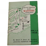 1958 Masters Tournament Spectator Guide - Arnies First Green Jacket