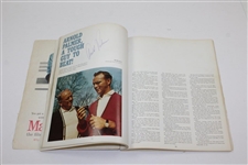1962 US Open  at Oakmont Program Signed by Arnold Palmer (Picture With His Father) JSA ALOA