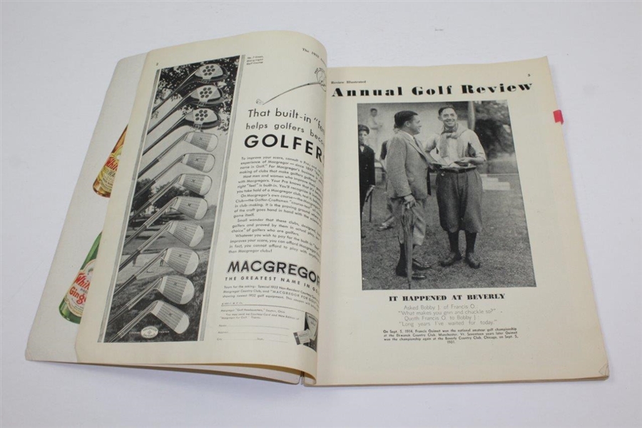 Bobby Jones Featured Cover - 1932 Annual Golf Review Illustrated Magazine