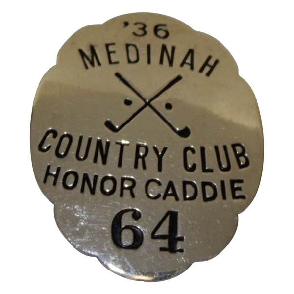 1936 Medinah Country Club Honor Caddie #64