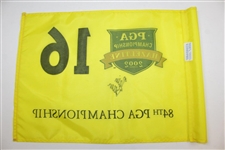 Rich Beem Signed 2002 PGA Championship 16th Hole Tournament Flown Flag - Beat Tiger JSA ALOA
