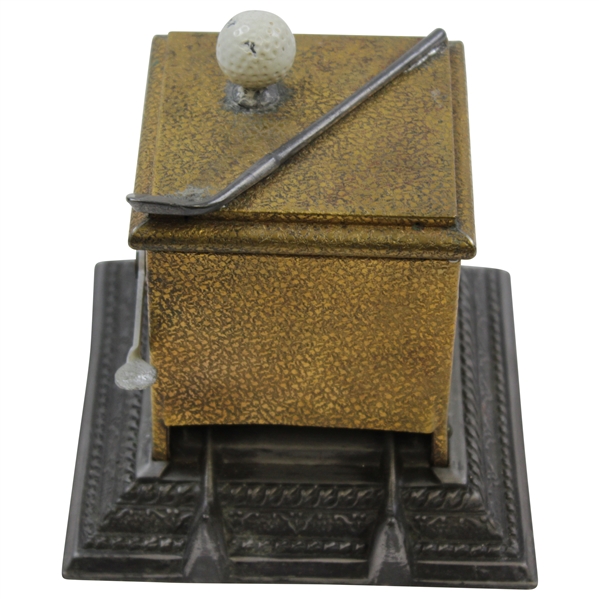 Vintage Cigarette Dispenser with Golf Ball & Golf Club - Art Metal Works