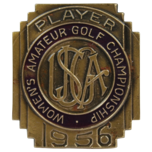 1956 US Womens Amateur at Meridian Hills CC Contestant Badge
