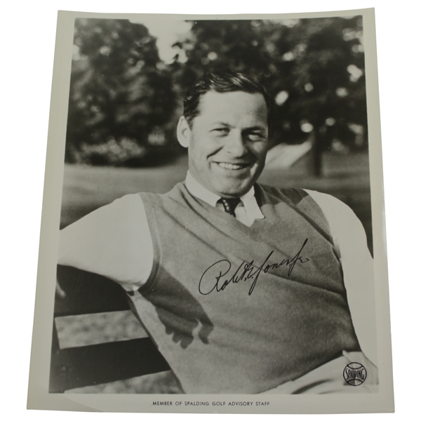 Spalding Advisory staff original photo Bobby Jones with facsimile signature
