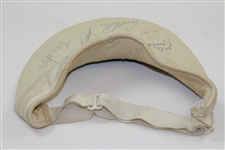 Arnold Palmer, Tom Watson, & others Signed American Network Visor JSA ALOA
