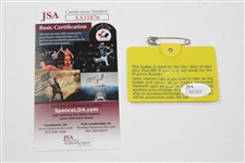 Champion Tommy Aaron Signed 1973 Masters Tournament SERIES Badge #10034 JSA #AA51876