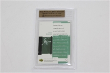 Tiger Woods 2005 SP Authentic #1 Tiger Woods Golf Card BECKETT GEM MINT 9.5