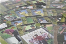 Forty (40) Various Tiger Woods 'Tiger's Tales' Golf Cards with Victory March(1) &  Stat Leaders(1)