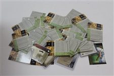 Forty (40) Various Tiger Woods 'Tiger's Tales' Golf Cards with Victory March(1) &  Stat Leaders(1)