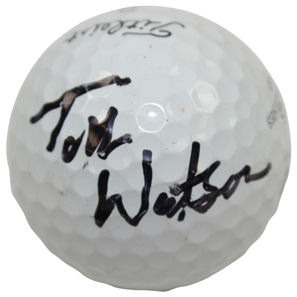 Tom Watson Signed Titleist Sauza Logo golf Ball JSA ALOA