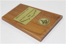 1965 'I Beat Arnold Palmer' Military Police Association International Golf Day Plaque
