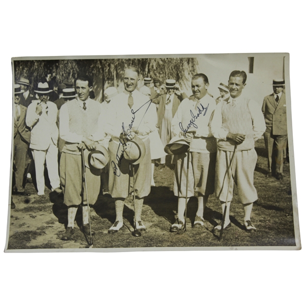 Arthur Havers & George Gadd Signed 1927 Ryder Cup Original Photo 