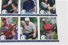 Uncut 1996 'Dayton's Challenge' Golf Card Sheet with Early Mickelson Card, Stewart & Others