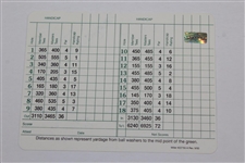 Hootie Johnson & Tim Finshem Signed Augusta National Golf Card JSA ALOA