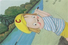 Campbell's Soup Golfing Child #20 in Series of 20 Nostalgic Ad by AAA Signed, Co. - 1993