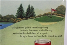Campbell's Soup Golfing Child #20 in Series of 20 Nostalgic Ad by AAA Signed, Co. - 1993