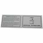 1997 Masters Tournament Official Scorecard - Tigers First Green Jacket