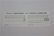 1997 Masters Tournament Official Scorecard - Tiger's First Green Jacket