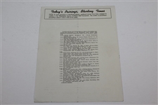 1948 5th Annual Inquirer Invitation at Whitemarsh Valley CC Program with Pairing Sheet