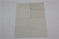 1948 5th Annual Inquirer Invitation at Whitemarsh Valley CC Program with Pairing Sheet