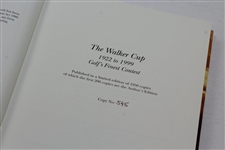 The Walker Cup: 1922-1999 Golf's Finest Contest' Ltd Ed #545 Book by Gordon G. Simmonds - 2000