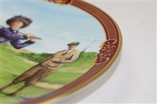 Royal Worcester Ladies Day Golfing Collection Fina China Plate by Melvyn Buckley