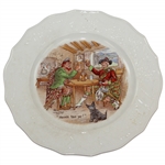 Fondeville Ambassador Ware International Toast Series Heres Tae ye! 8 1/2" Ceramic Plate