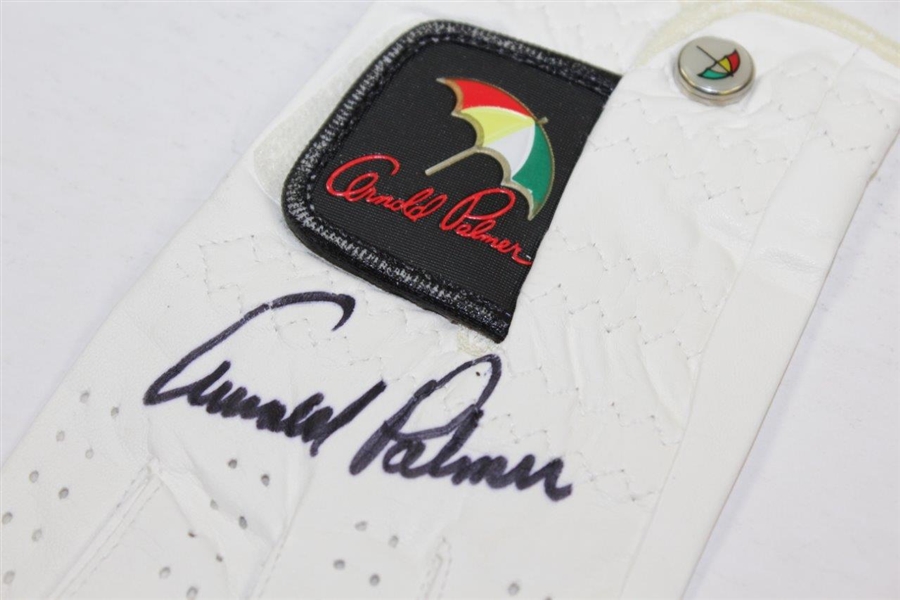 Arnold Palmer Signed Left Handed 'Arnold Palmer' Golf Glove JSA ALOA