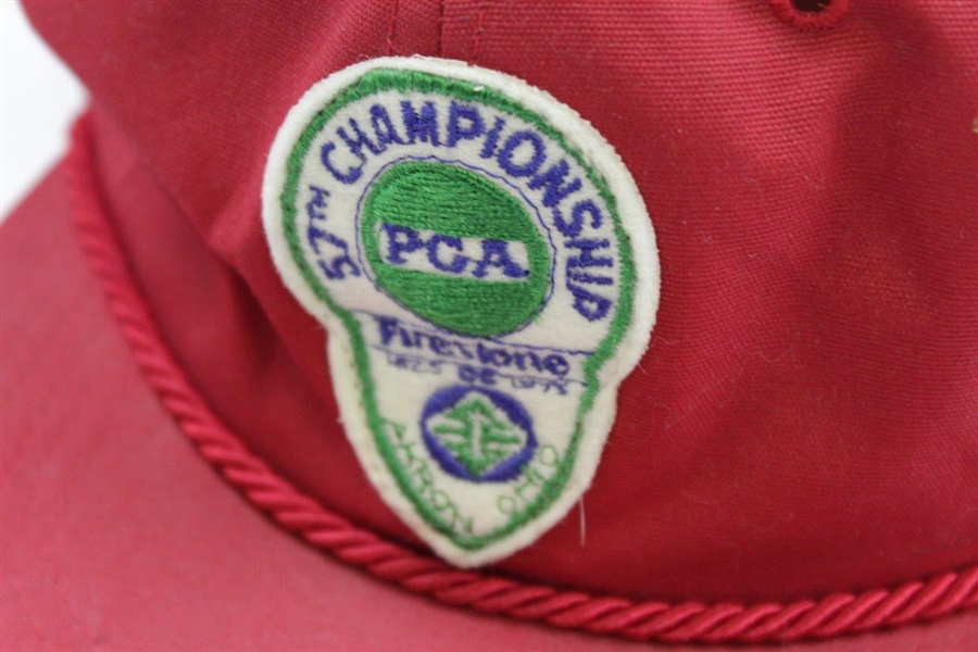 1975 PGA Championship at Firestone CC Red Hat - Jack Nicklaus Winner