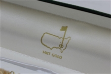 Augusta National Golf Club Logo 14kt Golf Bracelet in Original Geen Felt Case - 7