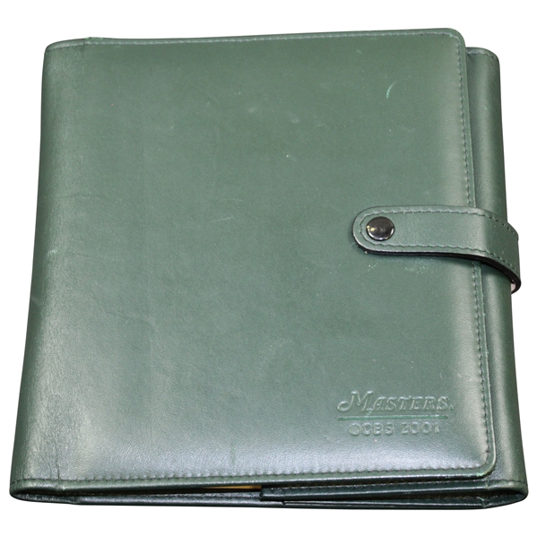 2001 Masters Tournament Barrington CBS Media Pocket Book/Folder