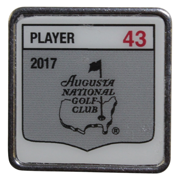 2017 Masters Tournament Contestant Badge #43 - Tommy Fleetwood