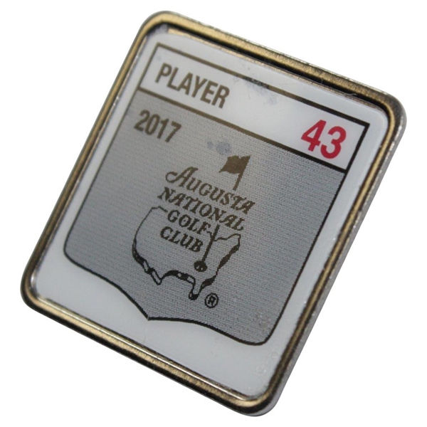 2017 Masters Tournament Contestant Badge #43 - Tommy Fleetwood