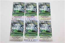 Tommy Fleetwood Signed Golf Glove with 2017 Masters Packet of Tickets, Maps, Reminders, etc JSA ALOA