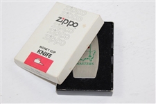Masters Tournament Logo Zippo Money Clip Knife in Original Case
