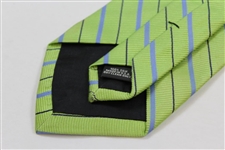 Augusta National Golf Club 100% Silk Lime Green/Lt Blue Tie