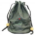 Augusta National Golf Club Stiched Logo Green Leather Pouch
